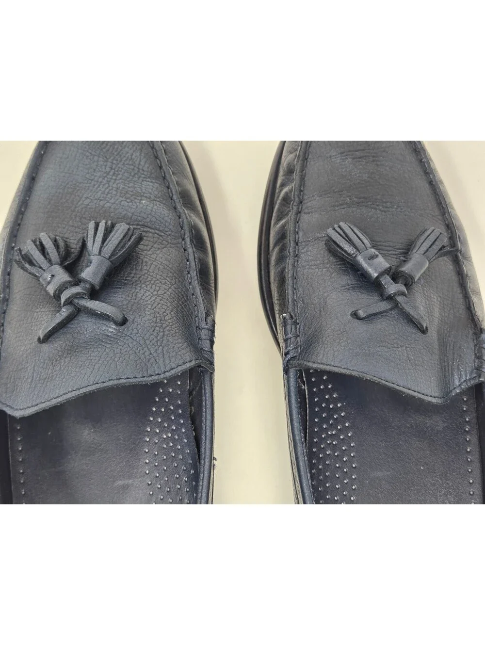Cole Haan Men's Blue Leather Tassel Loafers Size 9.5 M